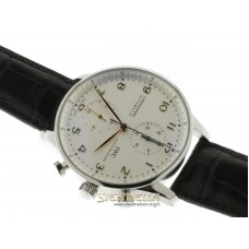 IWC Portuguese Chronograph ref. IW371604 silver nuovo
